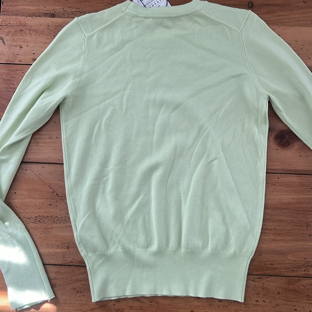 Zara Basic knit sweater size S green - Picture 3 of 10